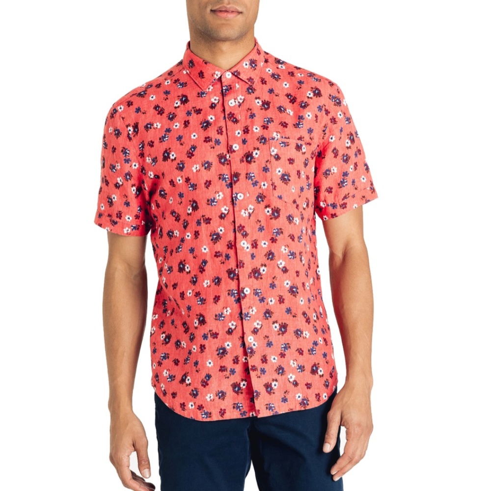 Good Man Brand Linen Floral Shirt